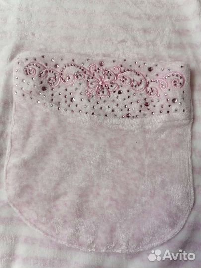 Халатик велюровый со стразами Romeo&Life, Турция