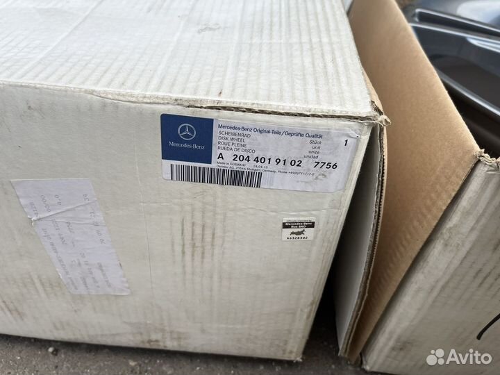 Оригинальные диски R18 от Mercedes C W204