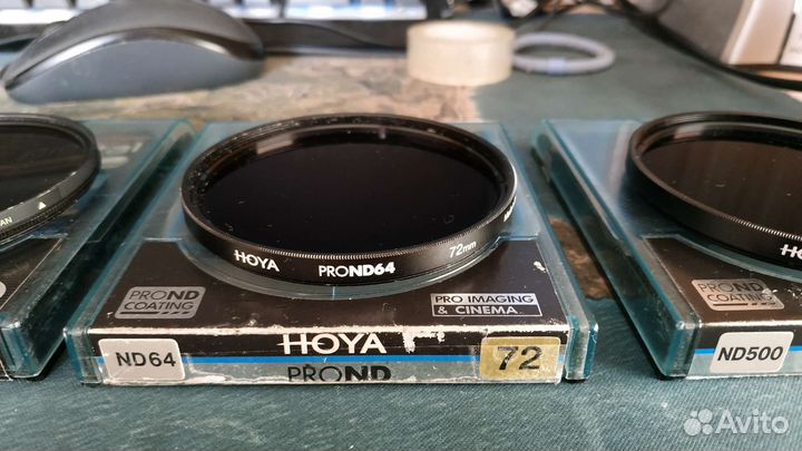 Hoya Pro ND 64 72мм, C-PL фильтры