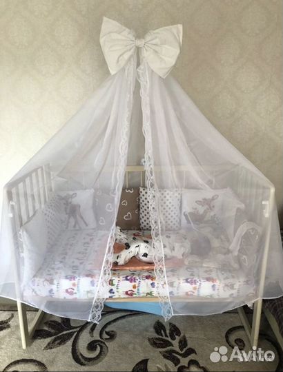 Матрас, балдахин, бортики