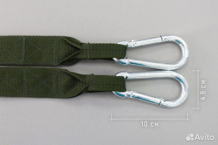 Стропа эвакуационная с карабинами, 10 метров / 4см
