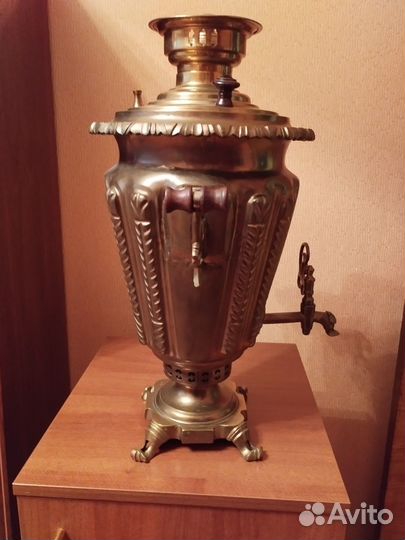 Самовар на дровах старинный