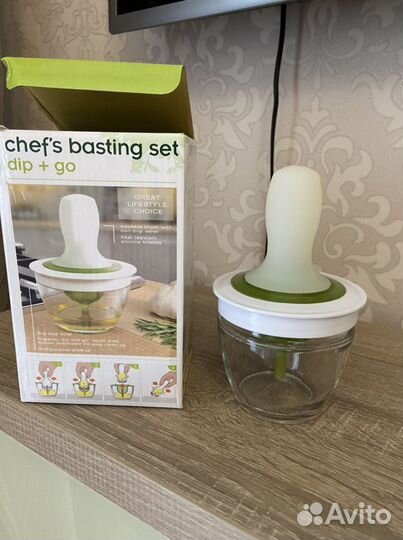 Масленка с силиконовой кисточкой