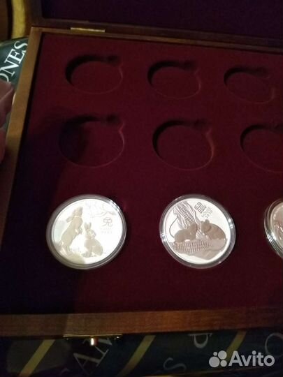 Футляры и планшеты для серебрянных монет Лунар 3