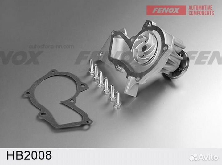 Fenox HB2008 Насос водяной ford focus 2/fiesta V/fusion 1.25/1.4/1.6 02