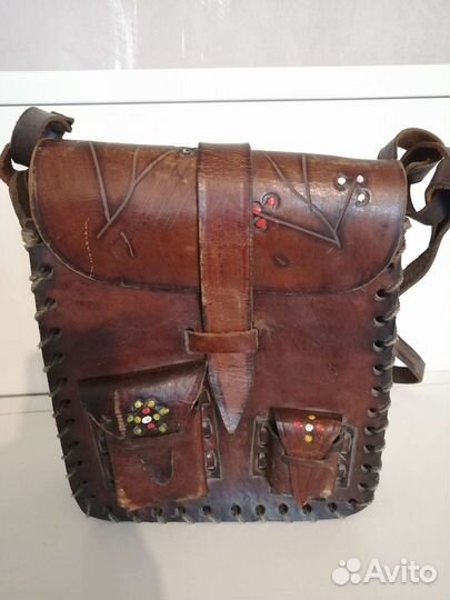 Сумка натуральная кожа винтаж