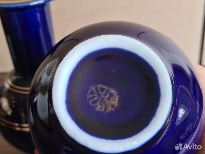 Ваза и сахарница без крышки