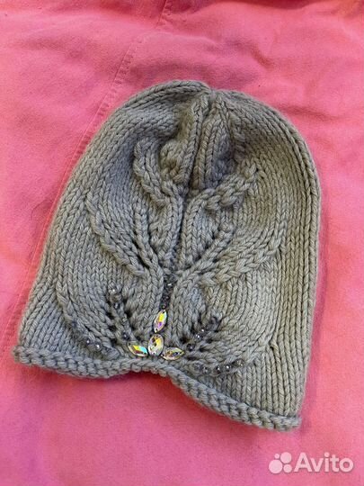 Шапка женская вязаная ручная работа