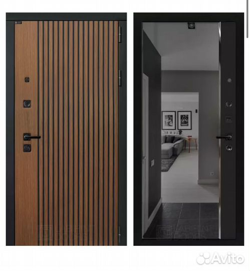 Дверь металлическая Storm с зеркалом тонировка