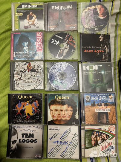 Cd компакт диски.музыка.Цой.Queen,Eminem,би2