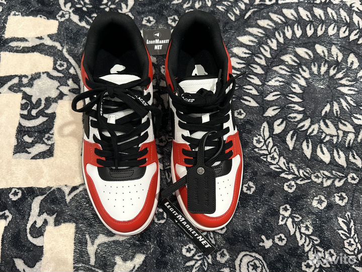 Off White Out of Office Red/Black Sneakers