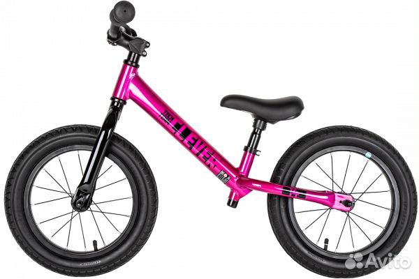 Беговел Clever 12 д. П+К, рама AL, розовый