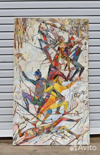 Картина интерьерная масло холст большая 170/100