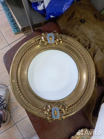 Ваза, фруктовница, конфетница. Латунь, эмаль