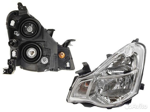 Фара Nissan Almera 12-19 / Bluebird Sylphy 05-12 (Слева/ Галоген/ под электрокорректор)