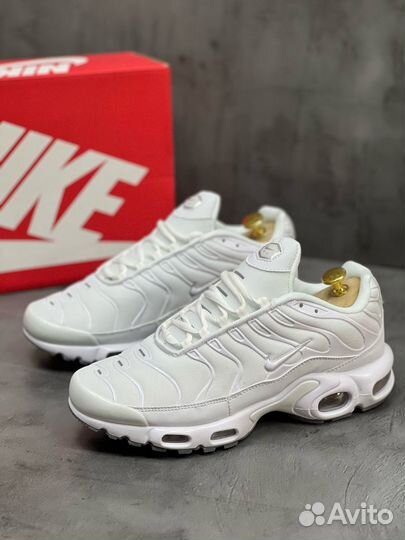 Кроссовки белые Nike Air Max Plus TN White 41-45р