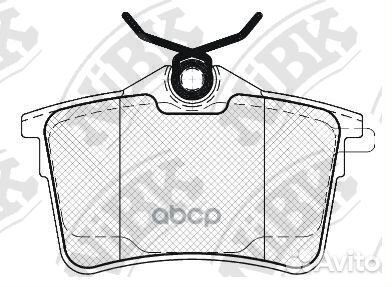 Колодки тормозные дисковые peugeot partner 1.6