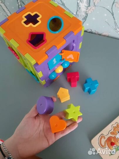 Кубик сортер baby go