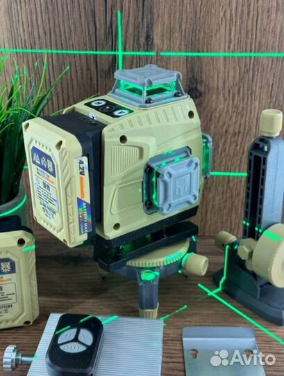 Лазерный уровень, нивелир 4Д 16 линий оригинал