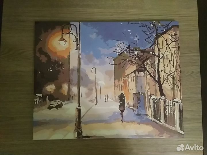 Картина Вечерняя метель 40*50 акрил