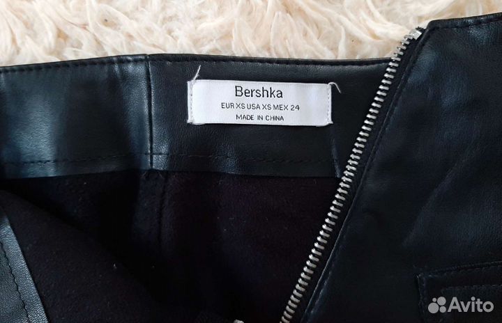 Кожаная юбка bershka