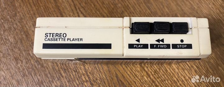 Кассетный стерео аудиоплеер винтаж Япония