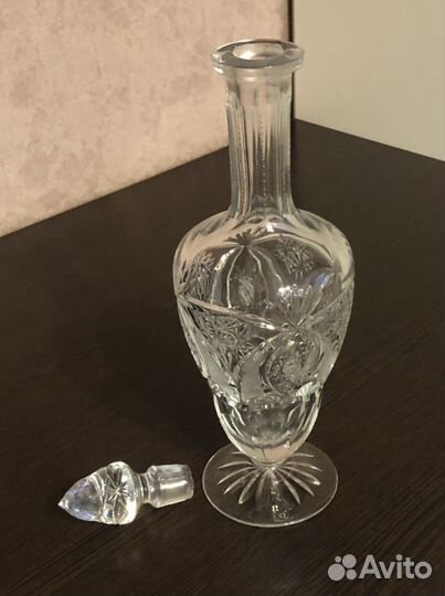 Графин штоф хрусталь стекло Мальцов век 19 и 20