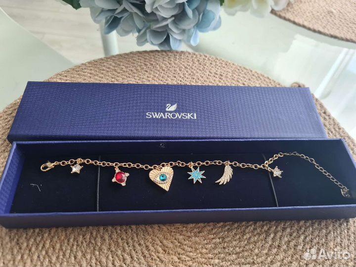 Swarovski браслет с подвесками