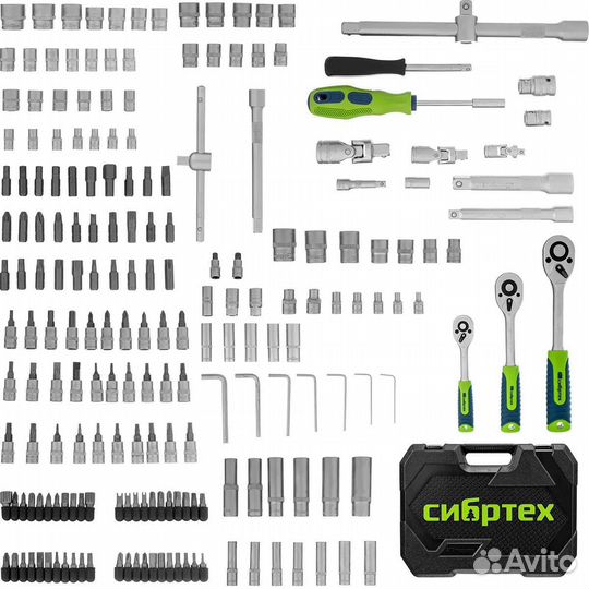 Набор инструментов сибртех 215 предметов