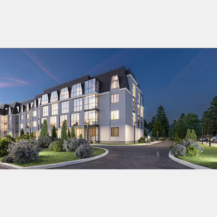 1-к. квартира, 40,5 м², 1/4 эт.