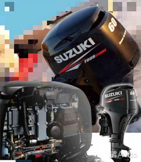 Мотор лодочный Suzuki DF50-60AT производ Япония
