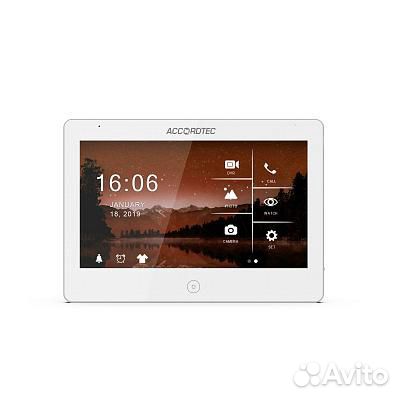 Видеодомофон AT-VD A101 C/SD WH