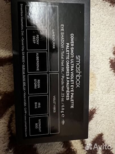 Палитра теней Smashbox