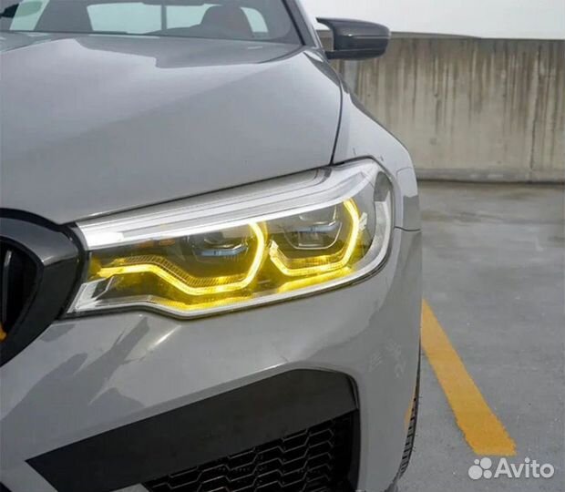 Желтые модули DRL BMW G30 G31 M5 F90 До рест