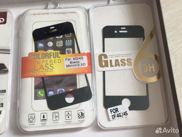 Защитное стекло на iPhone 4- 4s