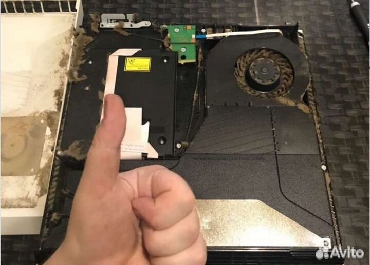 Чистка sony playstation 4