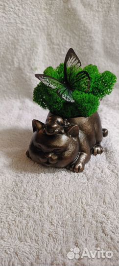 Скульптуры со мхом ручной работы