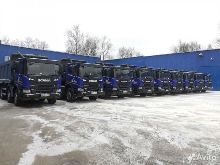 Водители самосвала, полуприцепа Scania, Shacman