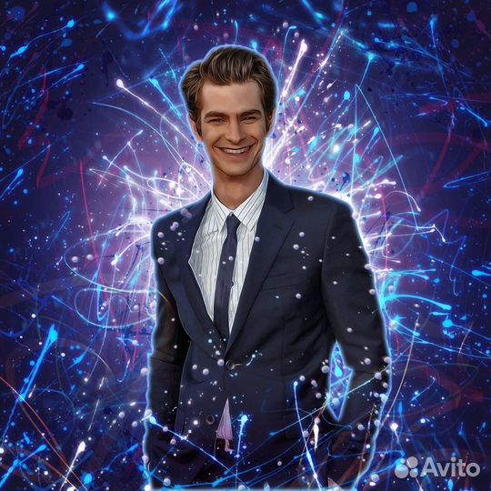 Цифровой портрет на холсте