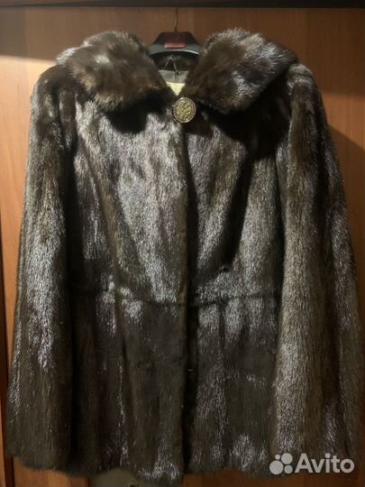Шуба норковая 42 44 короткая капюшон