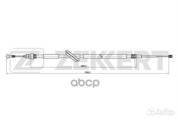 Трос стояночного тормоза лев./прав. Audi A3 97