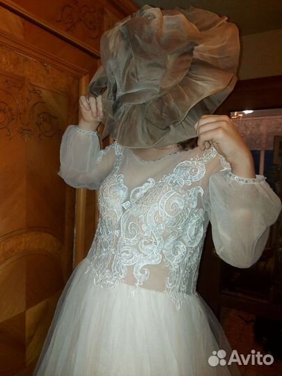 Свадебное или вечернее платье 52-54 р