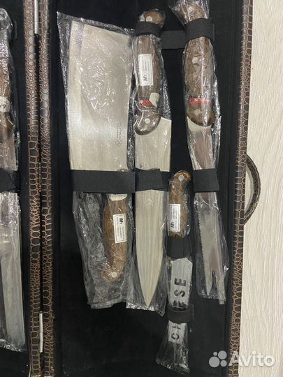 Набор кухонных ножей в чемодане Новый