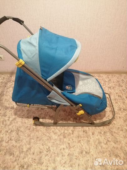 Детские санки коляска ника