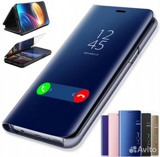 Зеркальный флип-чехол для Huawei Mate 30 20 10 Pro