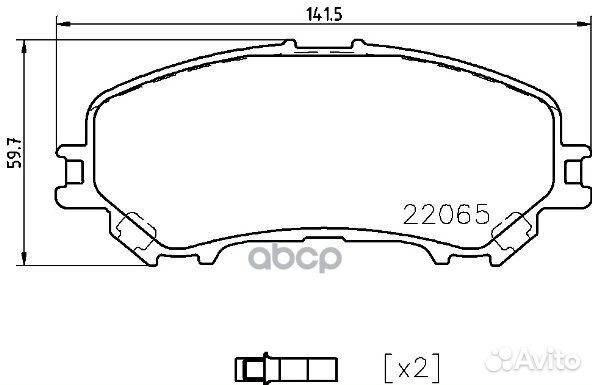 Колодки nissan X-trail 1.6/2.0/1.6dCi 13 P5609