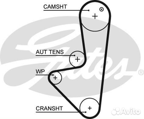 Комплект ремня грм peugeot 306/207/partner/citroen