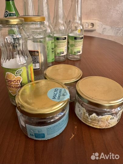 Пустые Баночки агуша, стеклянные бутылки