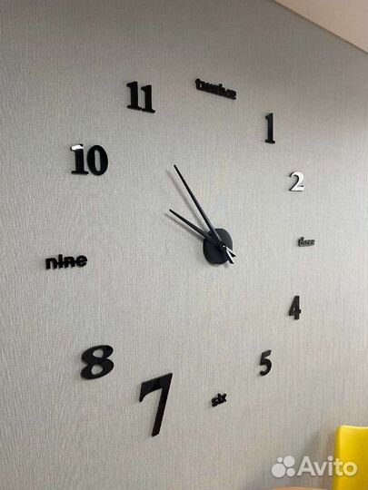 3d Часы настенные большие 1 метр и более
