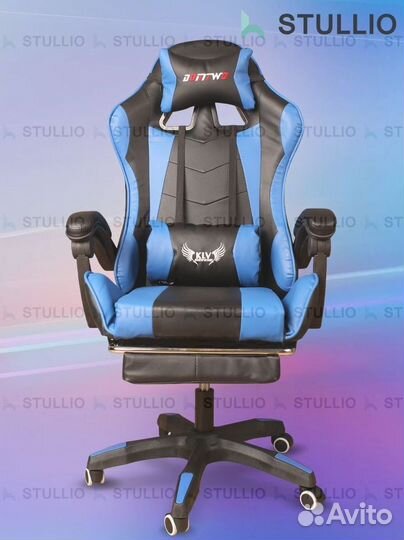 Компьютерное игровое кресло геймерское с массажем